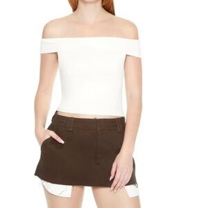 NWT White Off-Shoulder Top Xl